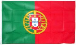 Portugal Fahne 150 x 90cm mit Metallösen