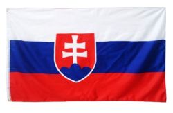 Slovakei Fahne 150 x 90cm mit Metallösen