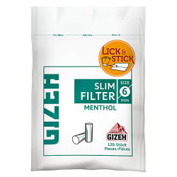 GIZEH MENTHOL Slim Filter 6mm 10 x 120er Beutel