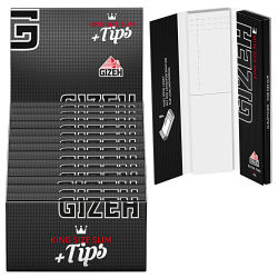 GIZEH Black King Size Slim + TIPS 26er Box/ je 34...