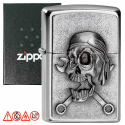 Zippo Benzinfeuerzeug " Mechanic Skull "