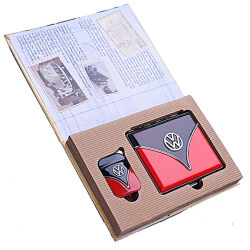Volkswagen Giftset Feuerzeug & Etui Rot