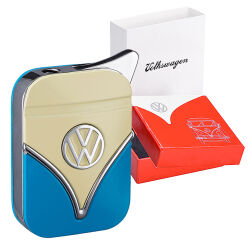 Feuerzeug VW Volkswagen SAMBA - blau-gelb