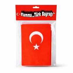 Girlande Türkei-Flagge ca.3m mit 9 Fahnen