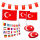 Türkei Deko Fan-Set 7-Teilig