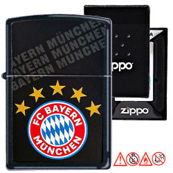 Zippo FC Bayern München Black Matt Druck...