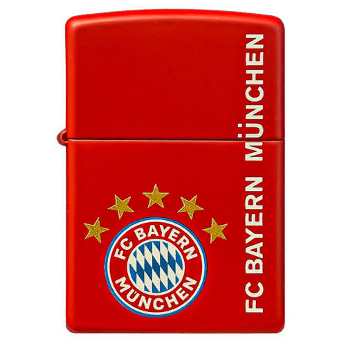 2 Stück Feuerzeuge im Set mit Logo FC Bayern München FCB 