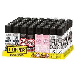 Clipper Feuerzeug „Anti Sport“ 48er Display