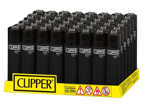 Clipper Feuerzeug " TOUCH & BLACK CAP " 48er Display