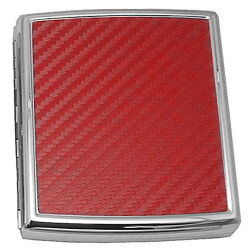 Zigarettenetui " Metall Moda " 18er Rot