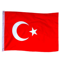 Türkei-Fahne 150 x 90cm mit Ösen