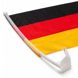 Deutschland Autofensterfahne ca.45x30cm - mit extra breitem Stab