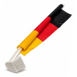 Deutschland Autofensterfahne ca.45x30cm - mit extra breitem Stab