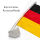 Deutschland Autofensterfahne ca.45x30cm - mit extra breitem Stab