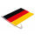 Deutschland Autofensterfahne ca.45x30cm - mit extra breitem Stab