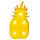 Kunststoff-Ananas LED Lampe ca. 25cm