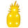 Kunststoff-Ananas LED Lampe ca. 25cm