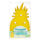 Kunststoff-Ananas LED Lampe ca. 25cm