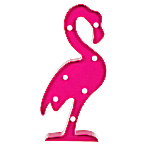 Kunststoff Flamingo LED Lampe ca. 30cm