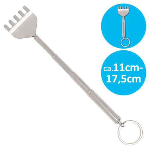 Ausziehbarer Rückenkratzer als Schlüsselanhänger ca.17cm