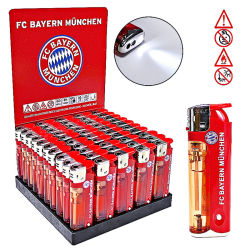 Feuerzeug mit LED Curly " FC Bayern München...