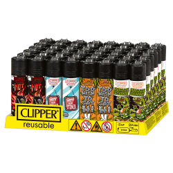 Clipper Feuerzeug " Hot Boxing " 48er Display