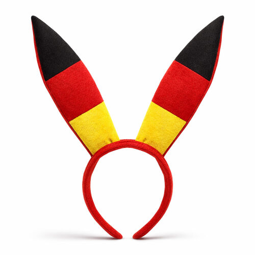 Plüsch-Haarfeifen Bunny Deutschland-Flagge