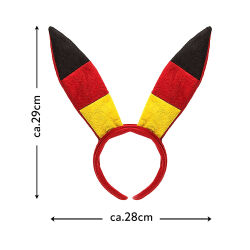 Plüsch-Haarfeifen Bunny Deutschland-Flagge