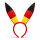 Plüsch-Haarfeifen Bunny Deutschland-Flagge