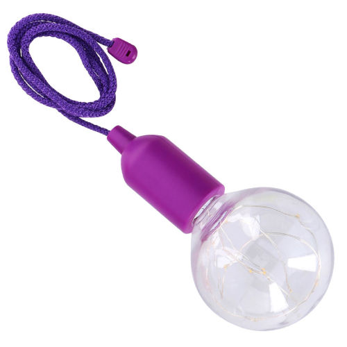 Kabellose LED-Lampe mit Schnurschalter Lila