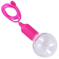 Kabellose LED-Lampe mit Schnurschalter Pink
