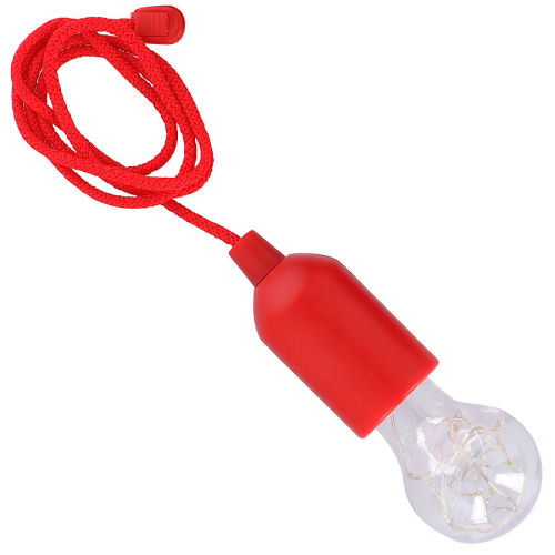 Kabellose LED-Lampe mit Schnurschalter Rot