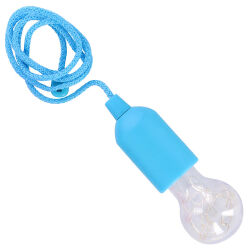 Kabellose LED-Lampe mit Schnurschalter - Blau