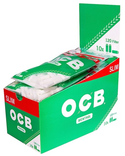 OCB Menthol Slim Filter 10 x 120er Beutel 6mm