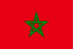 Marokko Fahne 150 x 90cm mit Metallösen