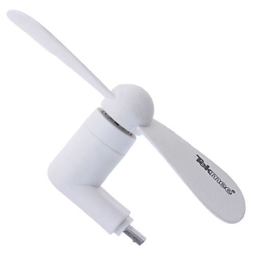 Tekmee Mini Ventilator Weiß - für Android Micro USB Anschluss