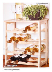 Weinregal aus Holz für 16 Flaschen
