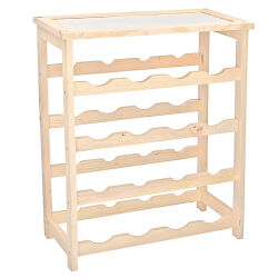 Weinregal aus Holz für 16 Flaschen