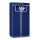 Mobiler Textilkleiderschrank mit Kleiderstange - Blau ca.160x75x50cm