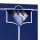 Mobiler Textilkleiderschrank mit Kleiderstange - Blau ca.160x75x50cm