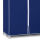 Mobiler Textilkleiderschrank mit Kleiderstange - Blau ca.160x75x50cm