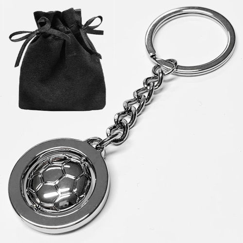 Schlüsselanhänger Metall Symbol Fussball