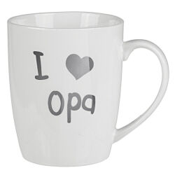 Becher I love Opa Porzellan Tasse ca.10x8cm