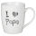B-WARE: Becher I love Papa Porzellan Tasse ca.10x8cm