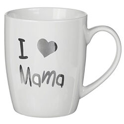Becher I love Mama Porzellan Tasse ca.10x8cm
