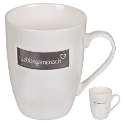 Kaffeebecher " Lieblingsmensch " ca.10x8cm
