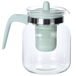 Teekanne mit Sieb & Deckel ca.1,3L. Mint