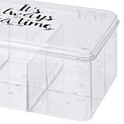 Tee Aufbewahrungs-Box Kunststoff 6 Fächer