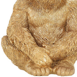 Gorilla Deko Figur ca.13cm Gold-Fabig