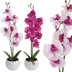Kunstblume Orchidee im Topf ca.39cm